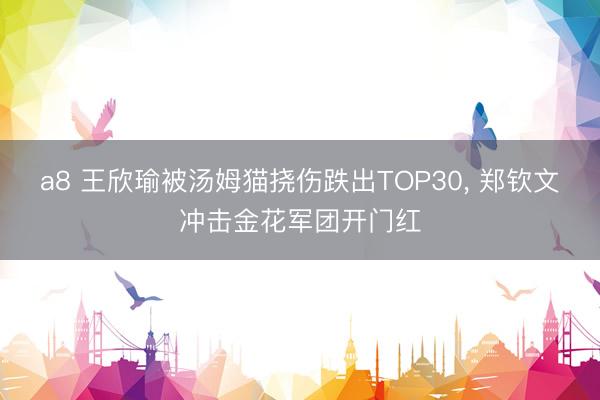 a8 王欣瑜被汤姆猫挠伤跌出TOP30, 郑钦文冲击金花军团开门红
